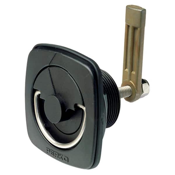 Perko Flush Mount Latch - 1-1/16 in. to 2-9/16 in. Cam, Black