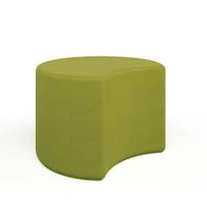 Versa Soft Seat Crescent Preschool/Daycare Modular Flexible Seating Vinyl Ottoman 12 in. H (Pistachio Green)