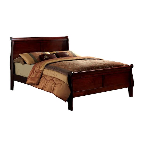 Louis Philippe III Cherry Queen Bed Set