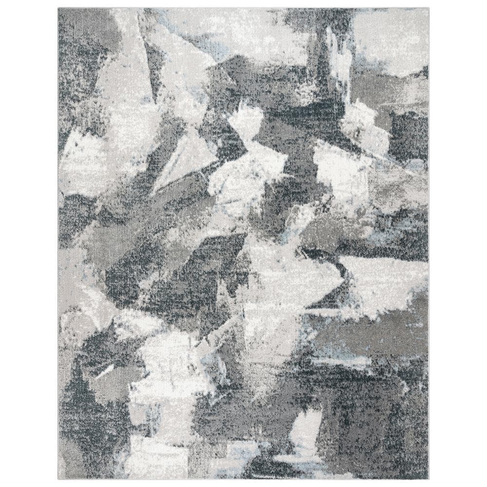 Gertmenian & Sons Alor Eze Gray 8 ft. x 10 ft. Abstract Indoor Area Rug