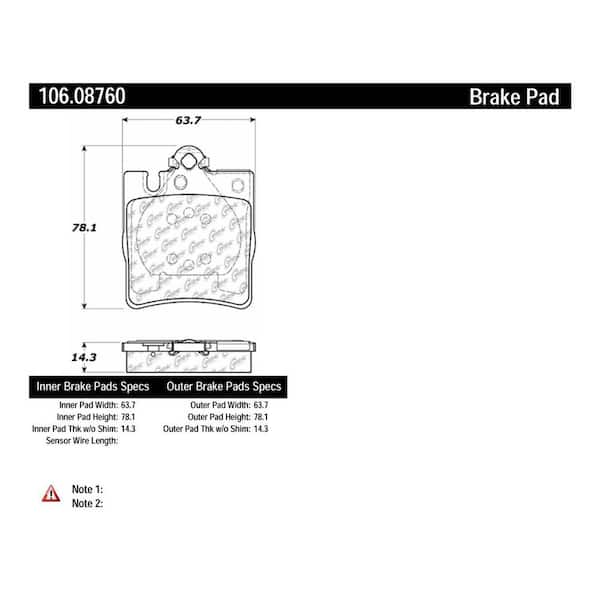 Centric Parts Disc Brake Pad Set