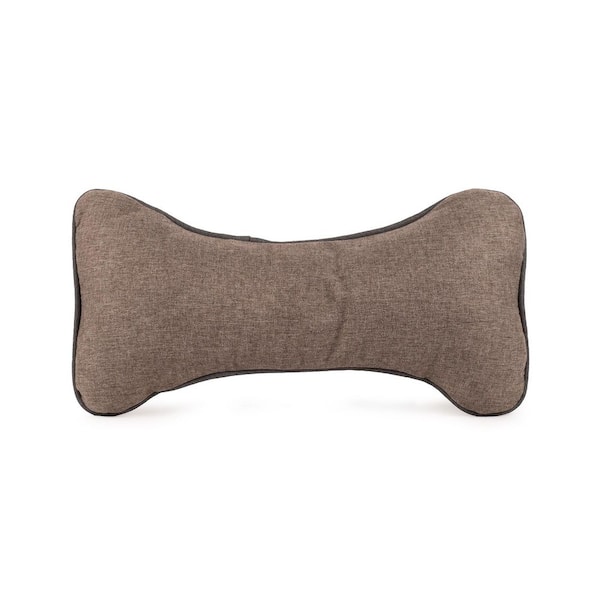 L/XL Coffee GreenDog Luxe Neutral Bone Pillow