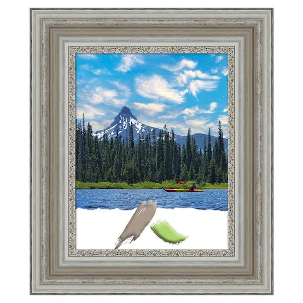 Amanti Art Parlor Silver Picture Frame Opening Size 11x14 in.