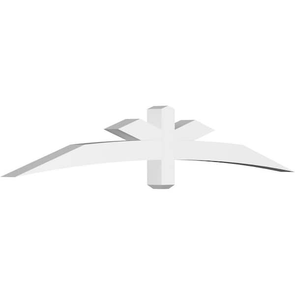 Ekena Millwork Alberta 84 in. W x 14 in. H x 4 in. D Signature Polyurethane Bracket