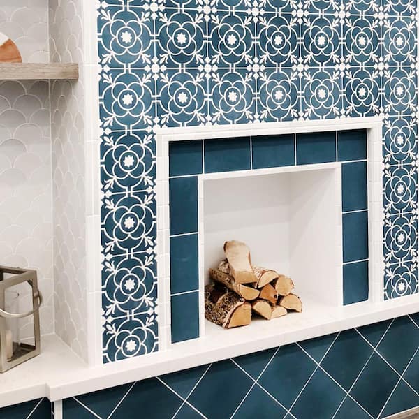 Remy 8 in. x 8 in. Cobalt Cement Tile (5.33 sq. ft./Case)