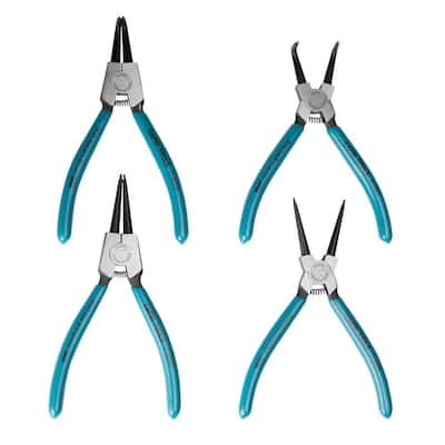 7 in. Professional Snap Ring Pliers Set