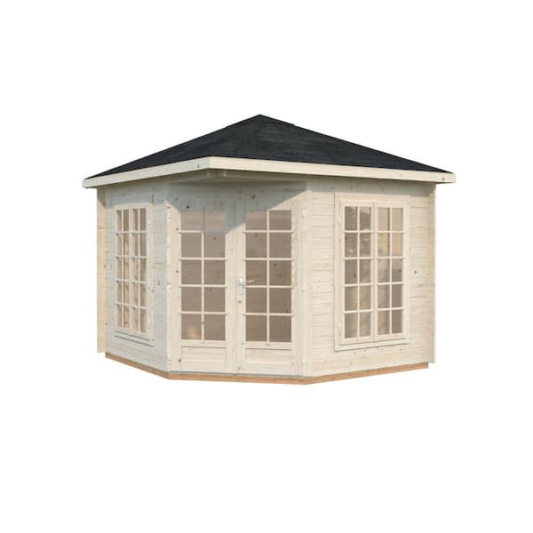 Leisure Season 9 ft. x 9 ft. Natural Nordic Spruce Wood Pavilion