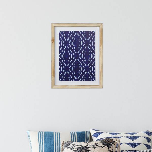 Stratton Home Decor Framed Blue Geometric Motif Wall Art With Glass S33542 - Home Decor Framed Prints Stratton Home Decor Framed Blue Geometric Motif Wall Art With Glass S33542 - Home Decor Framed Prints