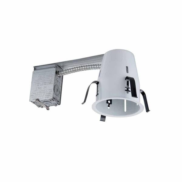 Commercial Electric 4 in. White Recessed Non-IC Remodel Housing