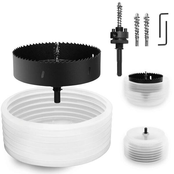 6-Inch Hole Saw For Recessed Lights: 6 In Hole Saw With Silicone Dust Bowl - Ins