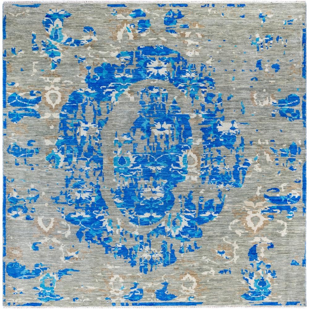 Special Ikat Blue 8 X 10 Hand-Knotted Wool Indoor Area Rug price history on PriceWatchPro
