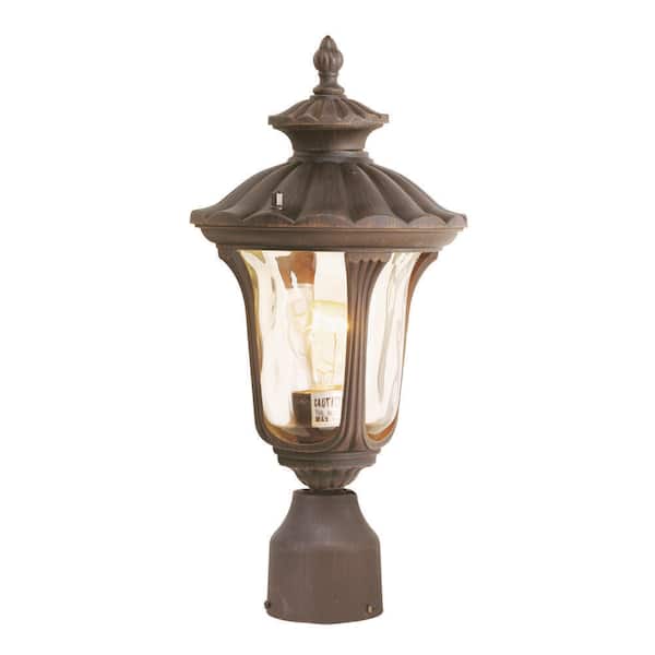 AVIANCE LIGHTING Whitingham 1-Light Imperial Bronze Cast Aluminum Hardwired Outdoor Waterproof Post Light