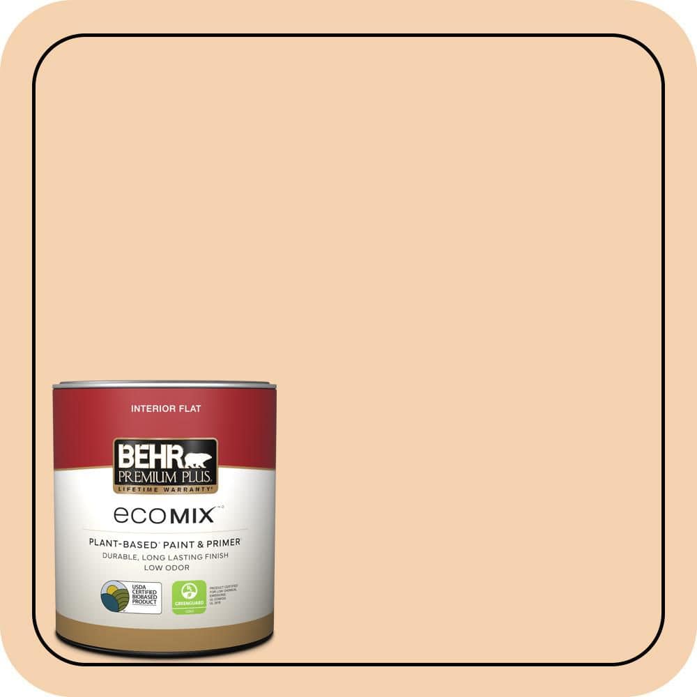 1 qt. #PPL-42 Warm Apricot Flat EcoMix Plant-Based Interior Paint & Primer price history on PriceWatchPro