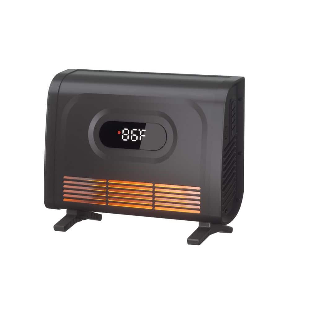1500-Watt Freestanding Black Electric Utility Convection Infrared Overheating Protection Space Heater with Remote price history on PriceWatchPro