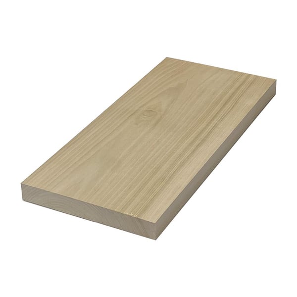 Swaner Hardwood 2 in. x 12 in. x 6 ft. Poplar S4S Board