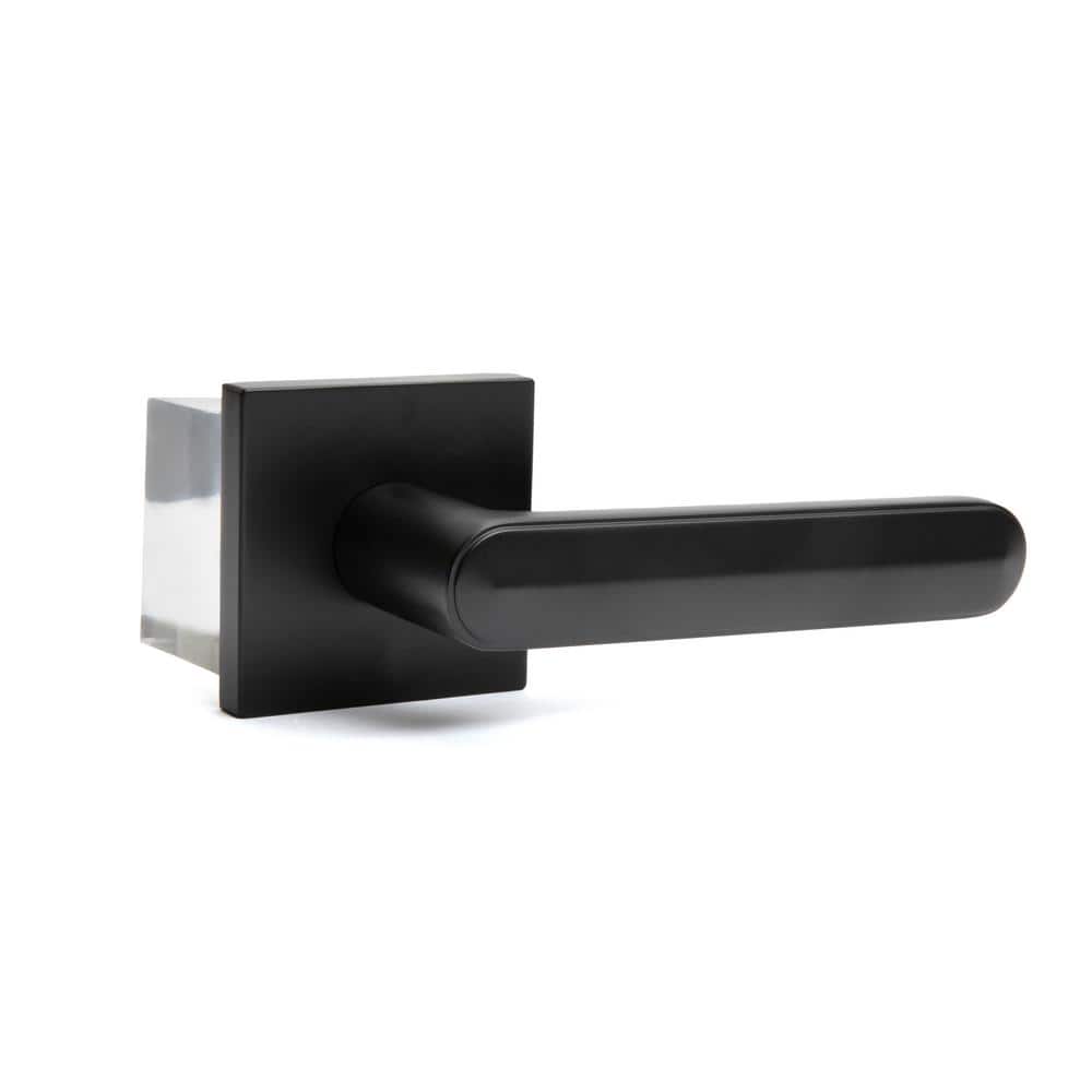 Beaux Matte Black Double Dummy Modern Door Lever