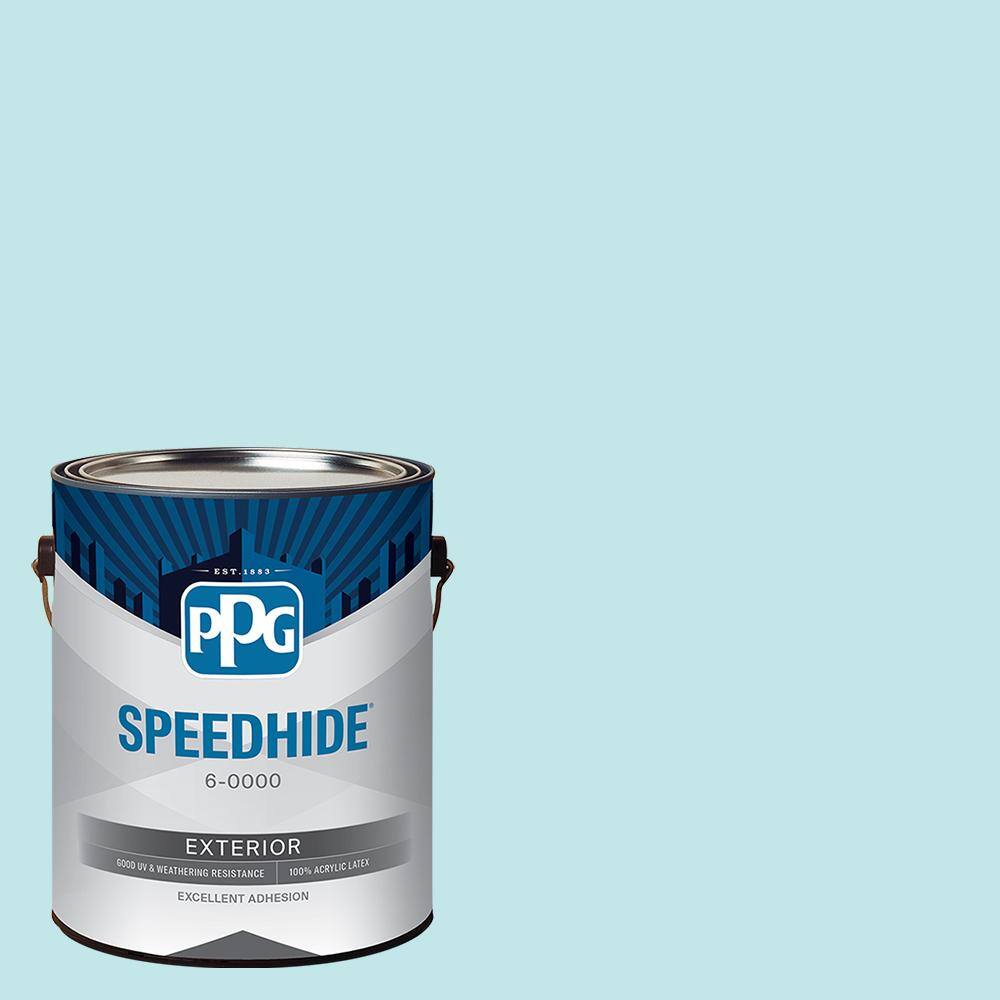 SPEEDHIDE 1 gal. PPG1233-3 Pale Seafoam Semi-Gloss Exterior Paint