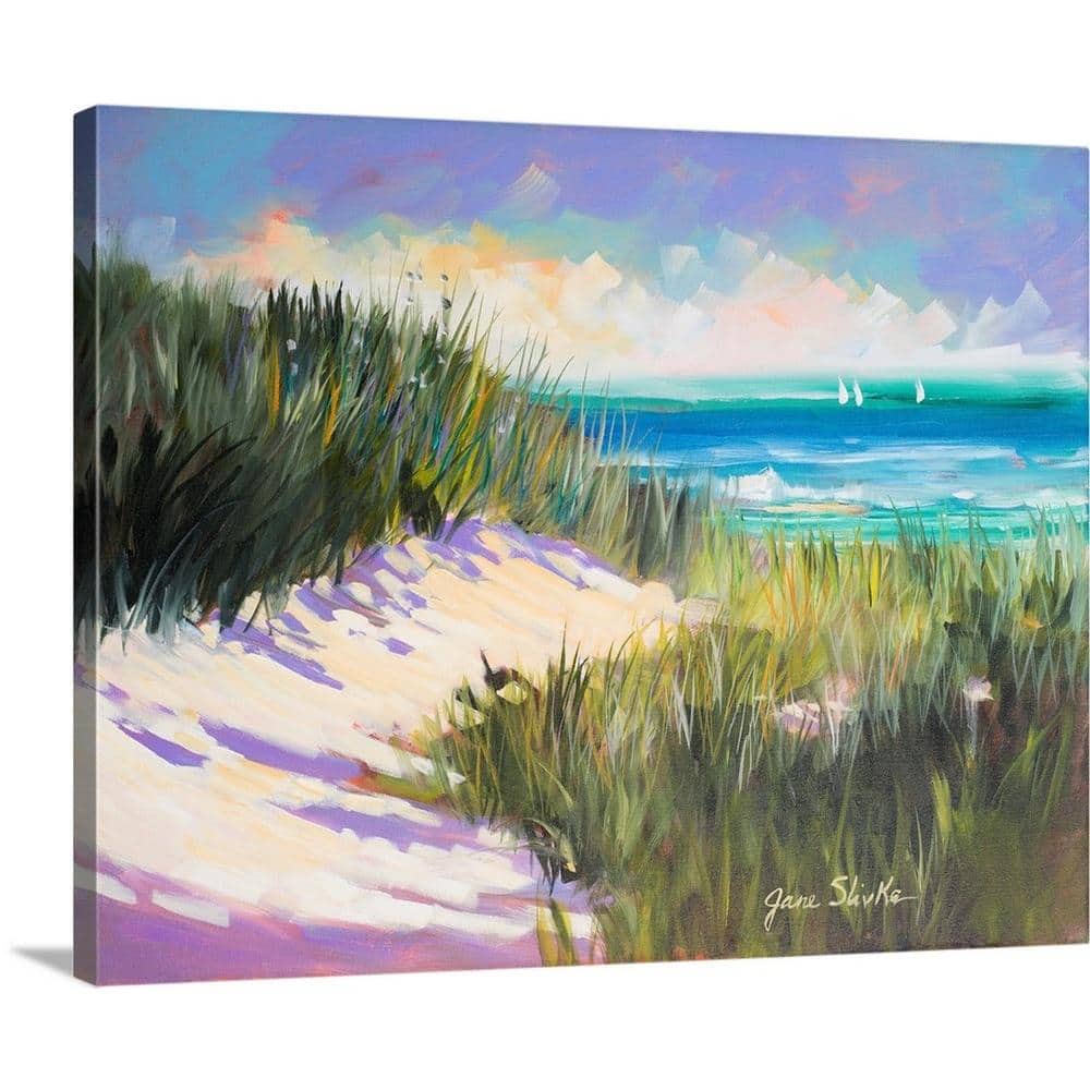 Seashore in chalk pastel Painting by Monika Shepherdson - Fine Art
