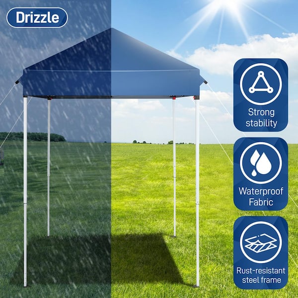 Karl home 5 ft. x 5 ft. Blue Straight Leg Pop-Up Canopy