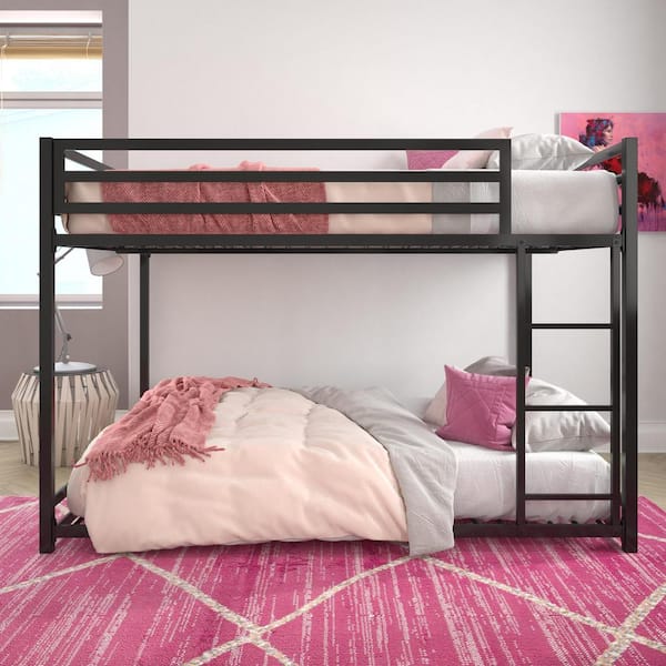 Mabel Black Metal Full Over Full Bunk Bed