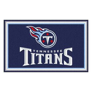 NFL Team Repeat Rug - Tennessee Titans (Blue Background), 3'10x5'4 -  Tennessee Titans (Blue Background) | NFL Team Repeat Rug