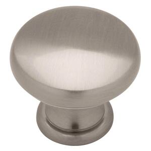 Classic 1-1/4 in. (32mm) Satin Nickel Hollow Round Cabinet Knob