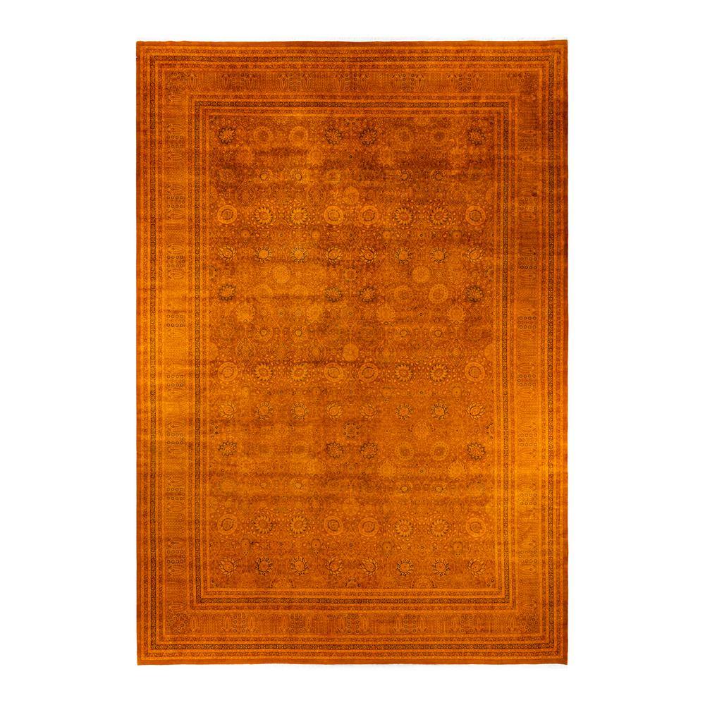 Fine Vibrance Handmade Orange 18 ft. 2 in. x 11 ft. 10 in. Indoor Area Rug price history on PriceWatchPro
