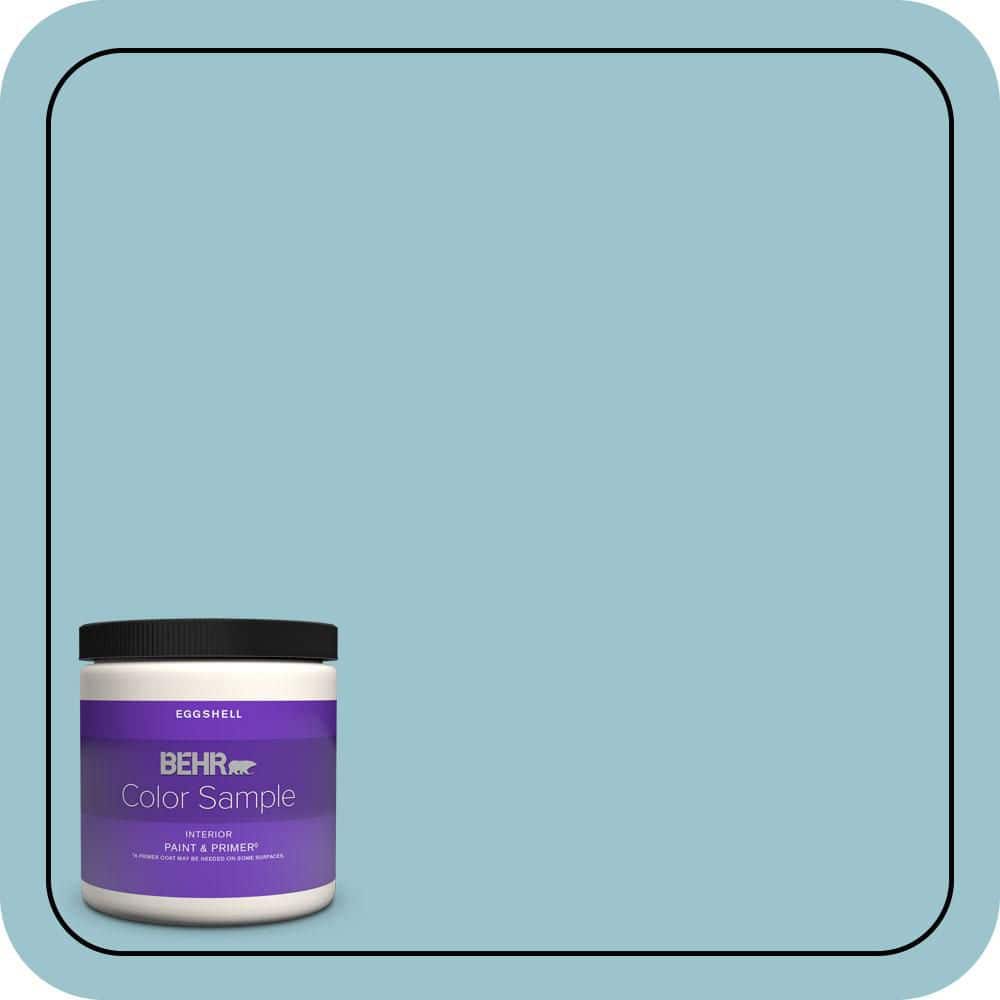 8 oz. #ICC-99 Alluring Blue Eggshell Enamel Interior Paint & Primer Color Sample price history on PriceWatchPro