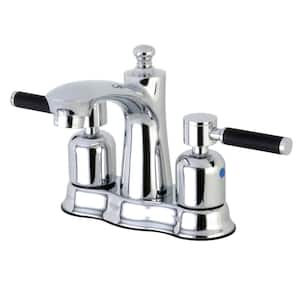 Kaiser 4 in. Centerset 2-Handle Bathroom Faucet in Polished Chrome