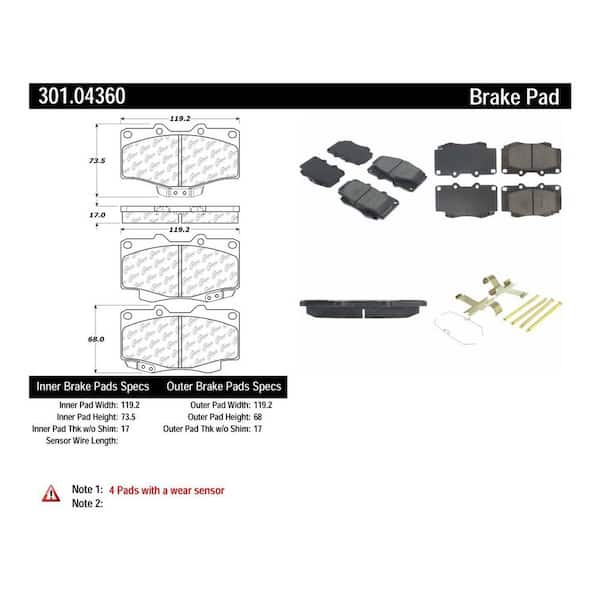 Centric Parts Disc Brake Pad Set
