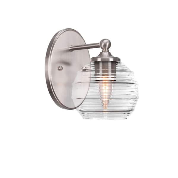 Unbranded Royale 1-Light Brushed Nickel Wall Sconce