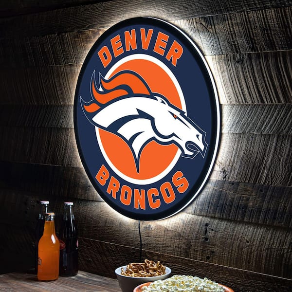 Evergreen Enterprises NFL Round LED Wall Light ,Broncos