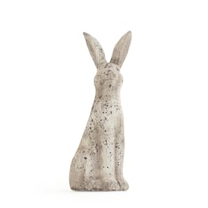 Terracotta Distressed Grey Decorative Rabbit