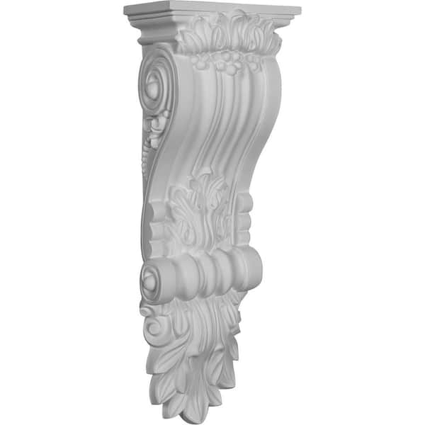 Ekena Millwork 6-1/4 in. x 4-3/8 in. x 18-1/8 in. Primed Polyurethane Hampshire Corbel