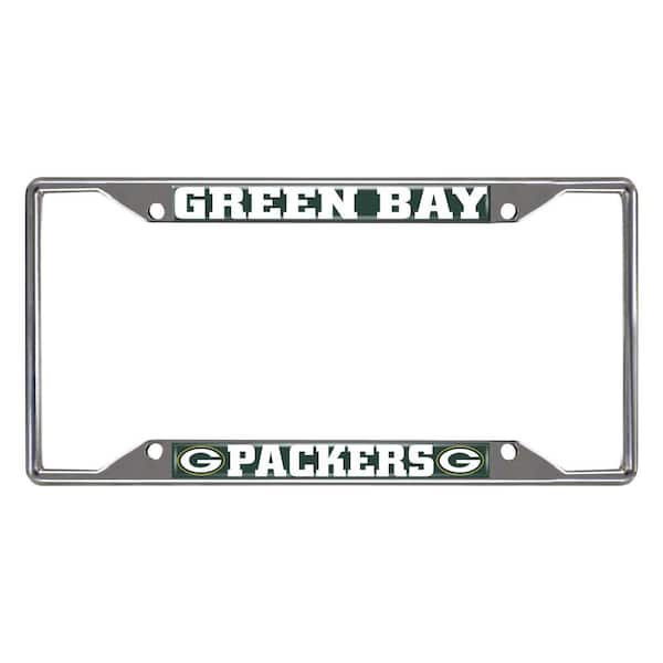 FANMATS NFL - Green Bay Packers Chromed Stainless Steel License
