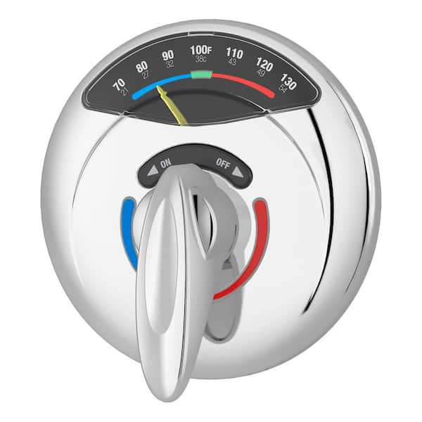 Symmons VisuTemp 1-Handle Wall-Mounted Shower Valve Trim Kit in Polished Chrome (Valve not Included)