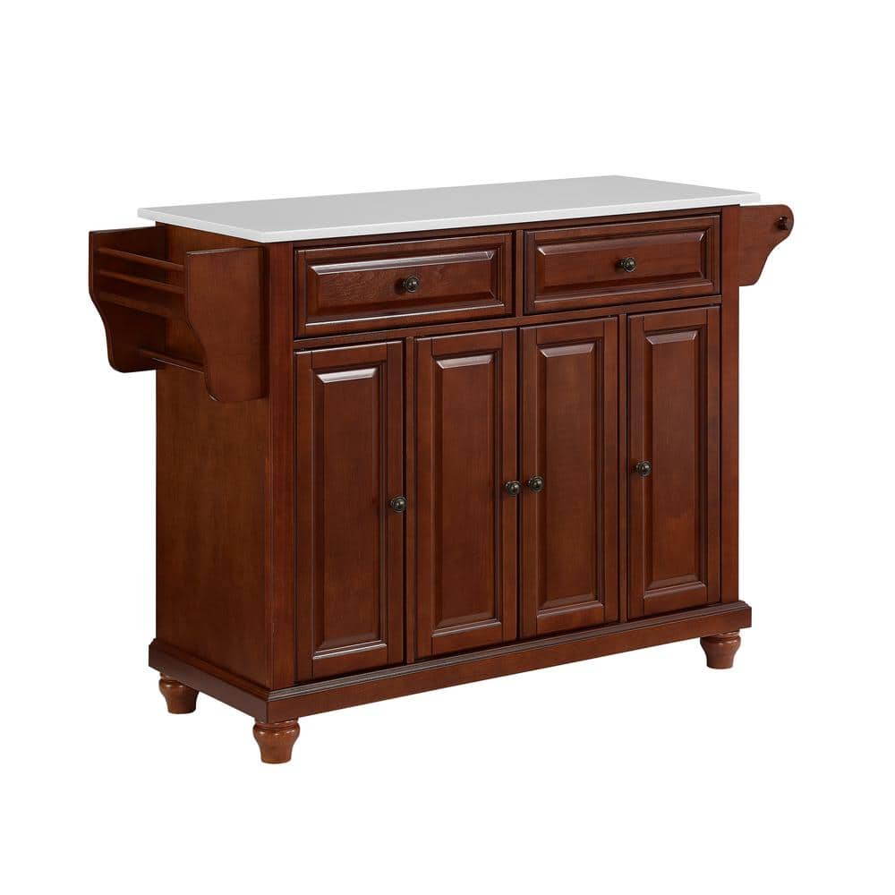 CROSLEY FURNITURE Cambridge Mahogany Full Size Kitchen Island/Cart with
