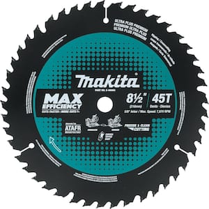 Max Efficiency 8-1/2 in. 45 Tooth Thin Kerf Miter Saw Blade