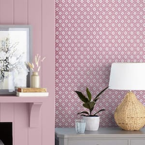 Whitebrook Mulberry Purple Matte Non Woven Removable Paste The Wall Wallpaper Sample