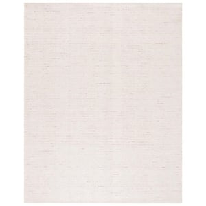 Abstract Ivory/Brown 11 ft. x 15 ft. Speckled Area Rug