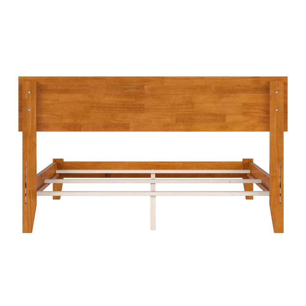 Orlando Light Toffee Full Wood Bed Frame with Headboard
