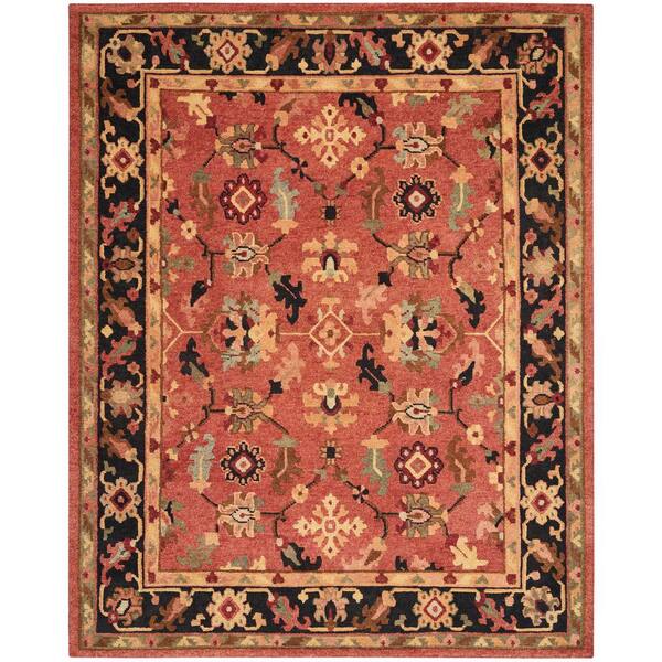 Nourison Tahoe Rust 8 ft. x 10 ft. Bordered Traditional Area Rug