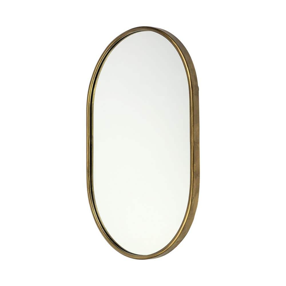 Mercana Medium Oval Gold Classic Mirror (36.0 in. H x 24.3 in. W) -  68733