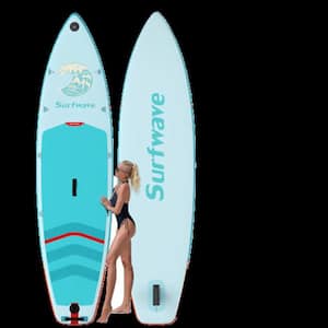 Surfware 118 in. L Outdoor Premium Inflatable Stand Up Paddle Board with Full SUP Accessories