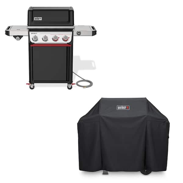 Weber Spirit EP-435 4-Burner Natural Gas Grill in Black with Sear