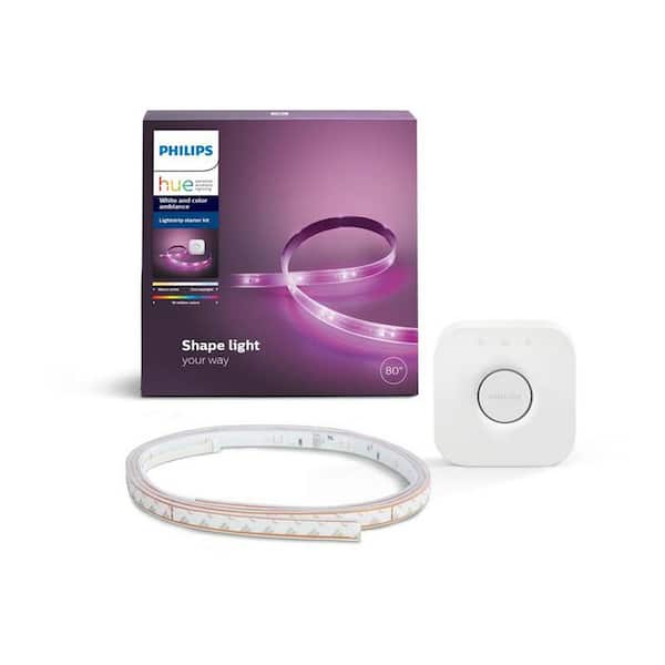 その他 PHILIPS hue LightstripPlus Amazon.com: Philips Hue Lightstrip Starter Kit (6ft Light