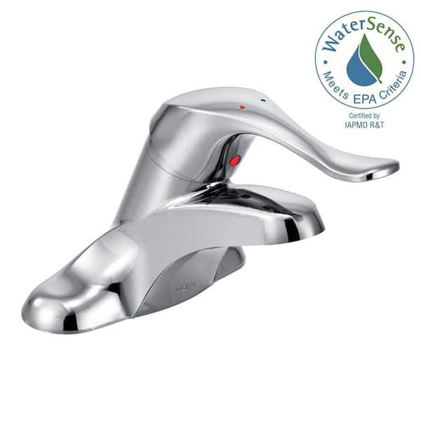 MOEN Innovations 4 in. Centerset Single Handle Low-Arc Bathroom Faucet in Polished Chrome