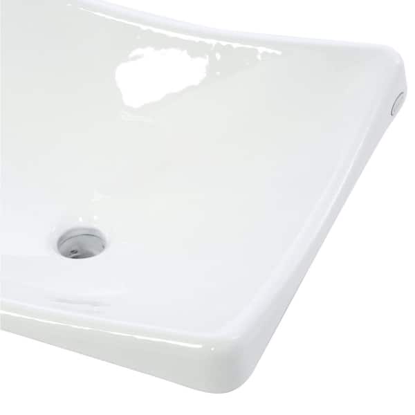 KOHLER DemiLav Wading Pool Cast Iron Vessel Sink in White KOHLER DemiLav Wading Pool Cast Iron Vessel Sink in White