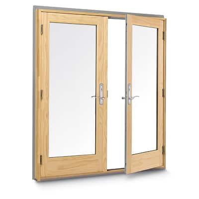 Andersen 72 In X 80 400 Series Frenchwood White Inswing Hinged Patio Door 9180301 The Home Depot Andersen 72 In X 80 400 Series, Andersen Frenchwood Hinged Patio Door Insect Screen Installation Instructions