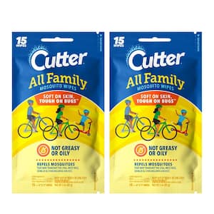 All Family Mosquito Wipes Insect Repellent with 7.15 percent Deet (2-Pack)